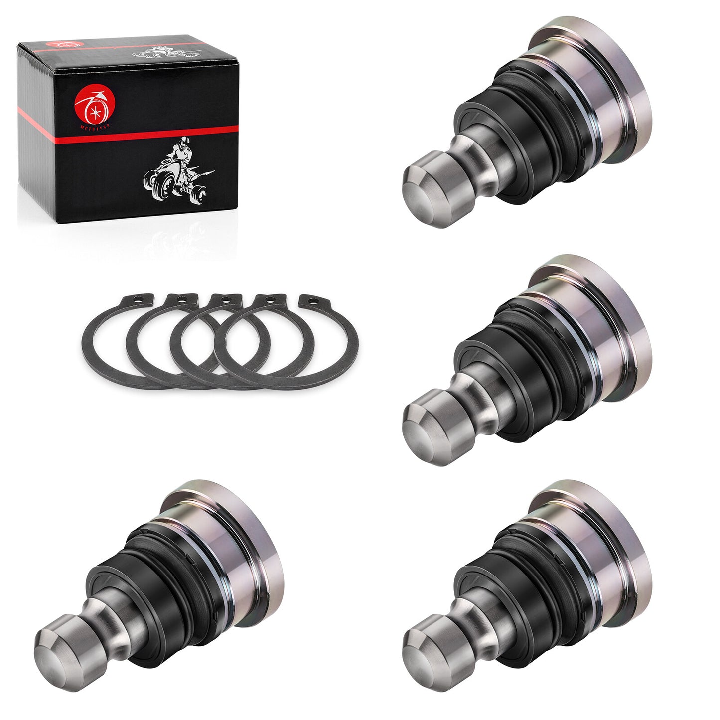 Set of 4 Upper Lower Front Ball Joints for Polaris RZR XP 1000 (2014–2022)