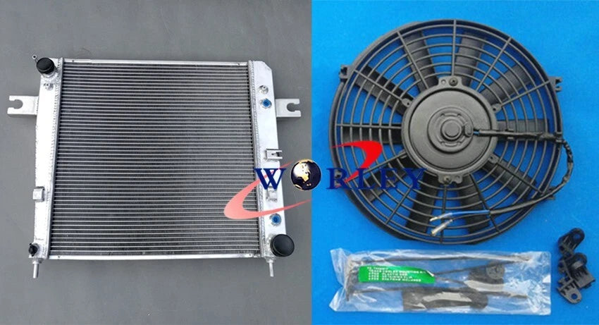Aluminum Radiator with Fan for Jeep Cherokee Liberty KJ (2001–2008)
