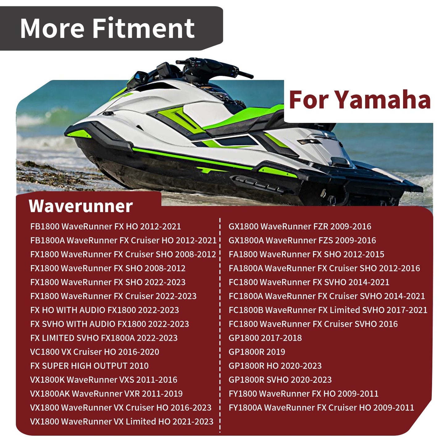 2X Crankshaft Main Bearing for Yamaha WaveRunner