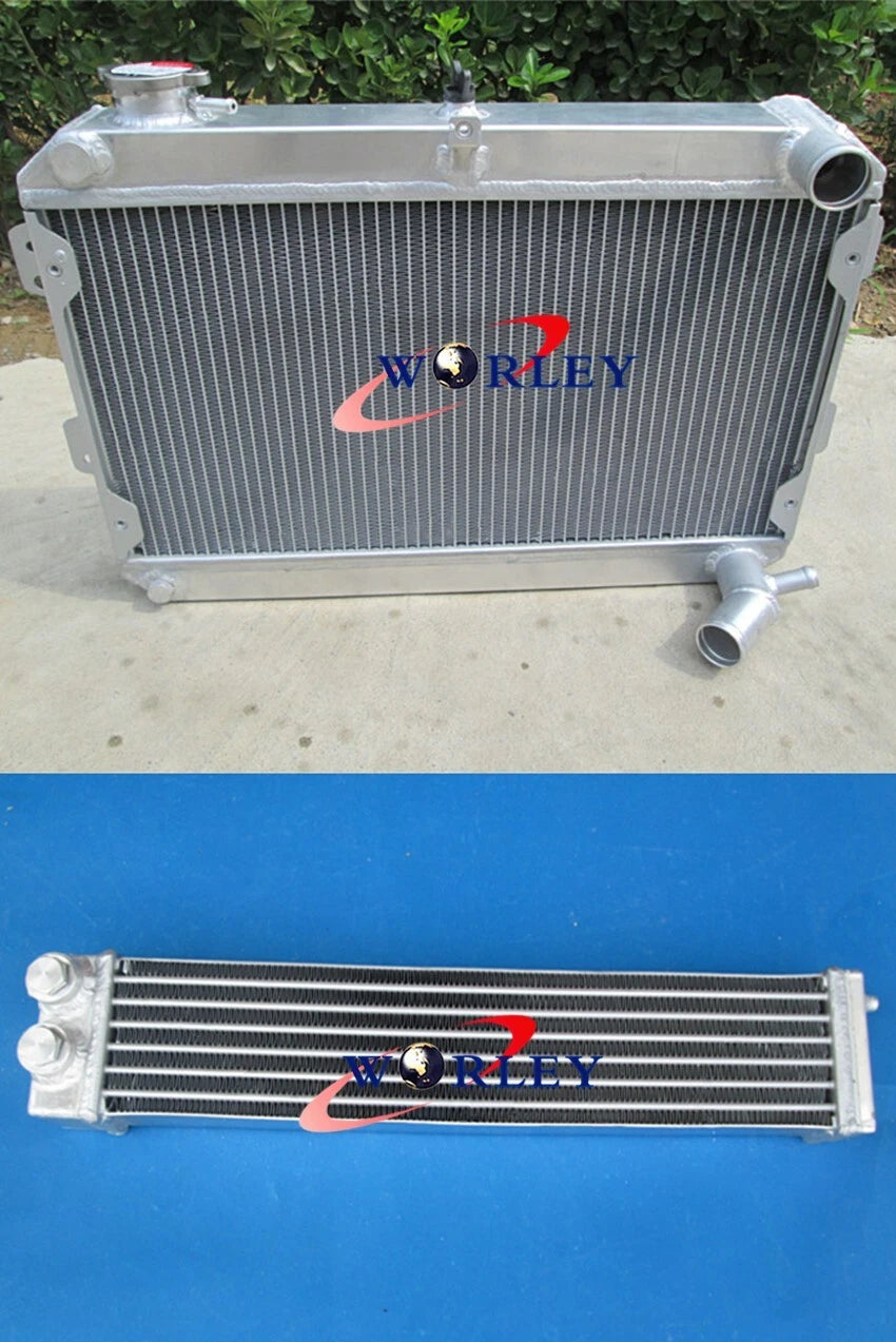 Aluminum Radiator and Oil Cooler for Mazda RX7 (1979–1985)