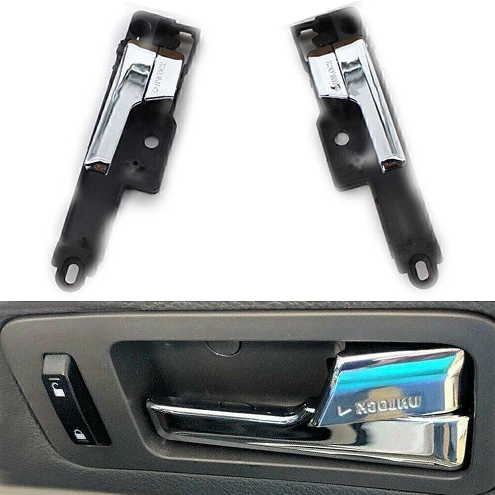 Front Left & Right Pair Chrome Interior Door Handle for Ford Fusion (2006–2012)