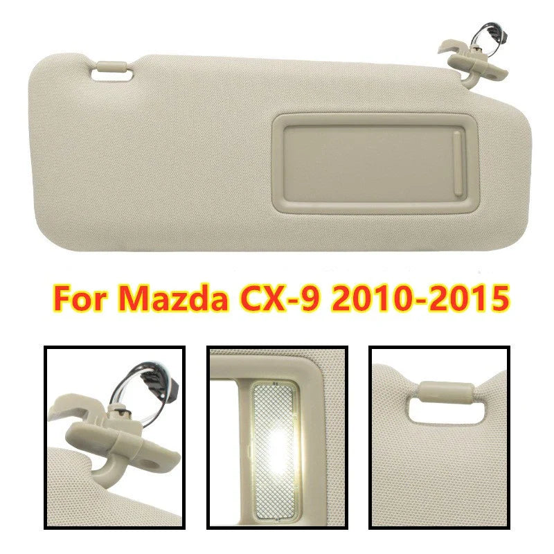 Right Passenger Side Sun Visor Pad for Mazda CX-9 (2010–2015)