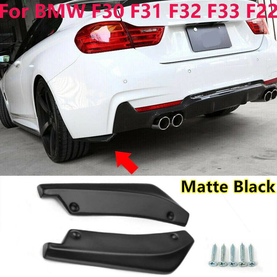Rear Bumper Splitter Diffuser Canards for BMW F30/F31/F32/F33/F22 (2012–2020)
