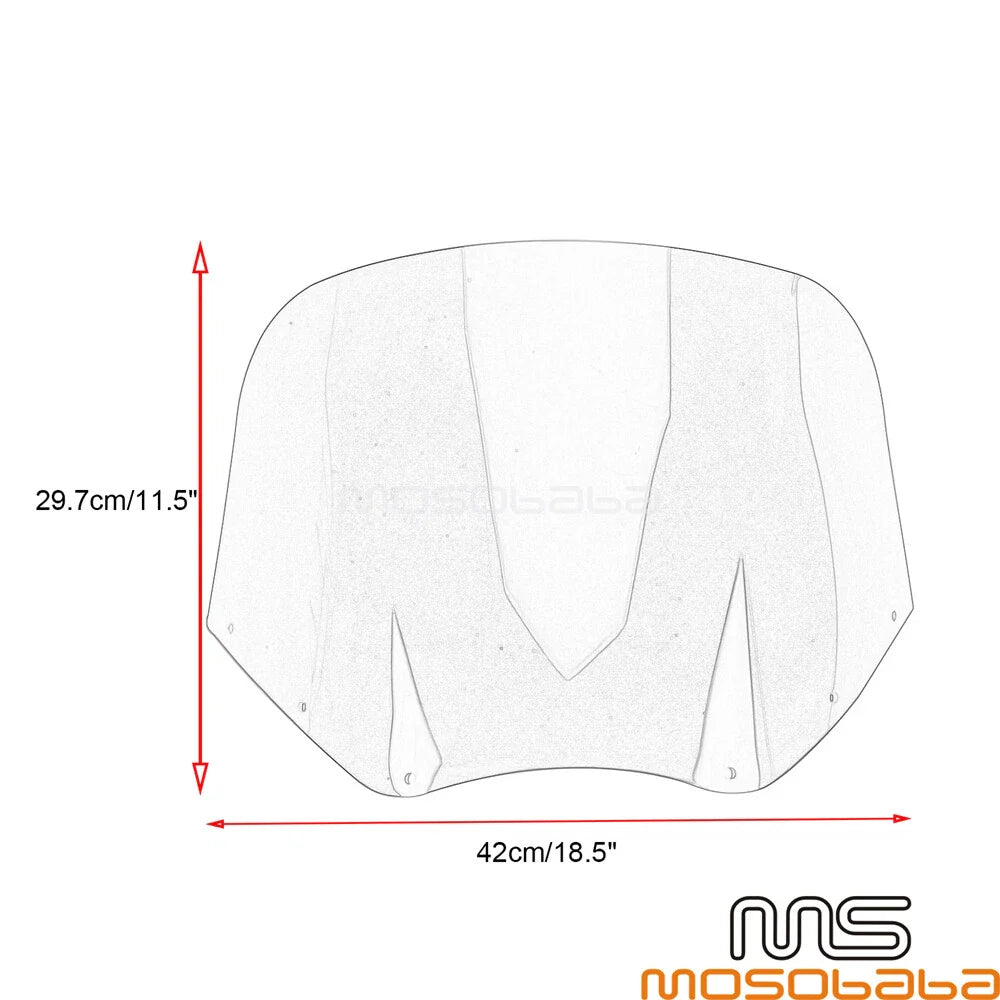 Front Headlight Fairing & Windshield Kit for Harley FXST (2018-2023)