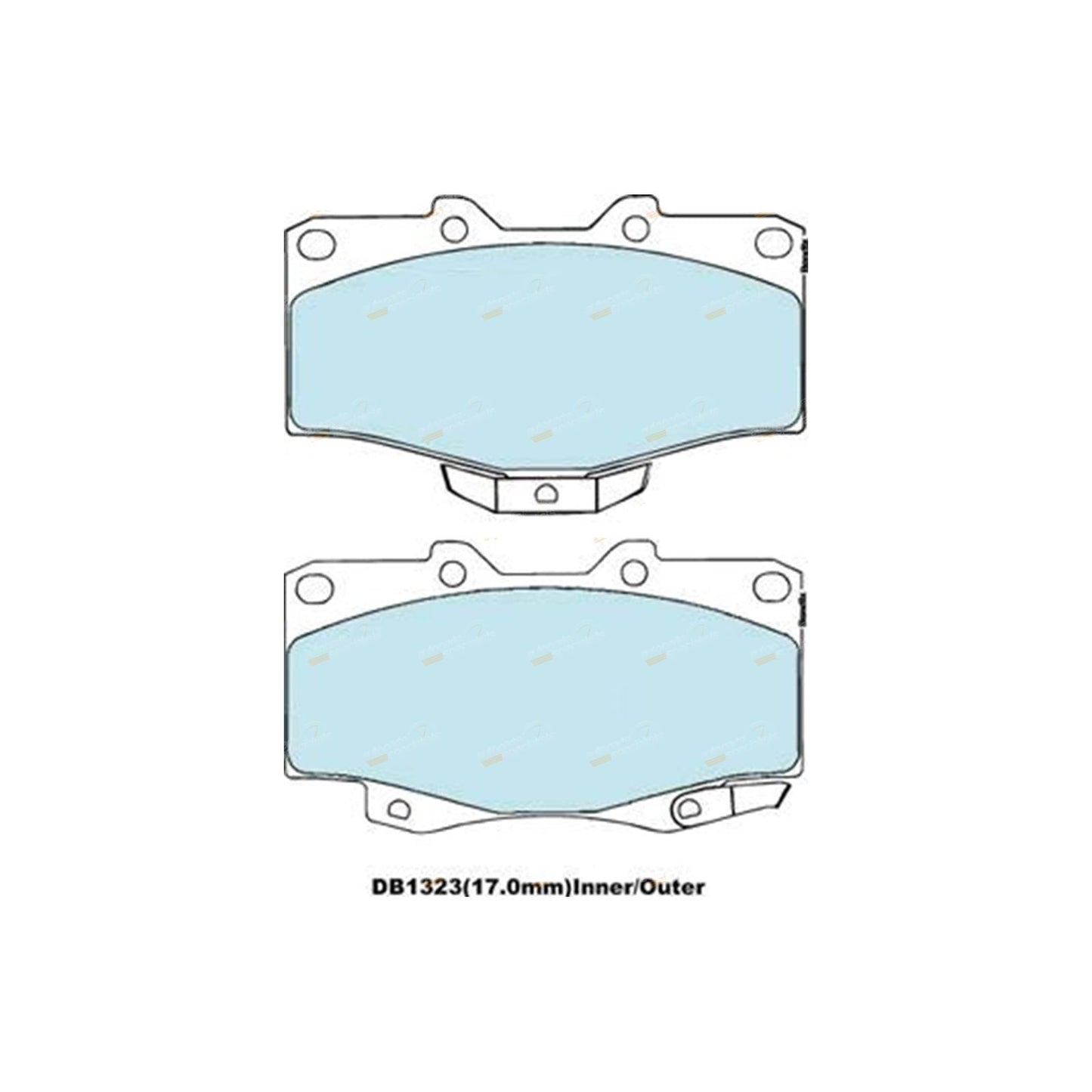 Front Slotted Disc Brake Rotors + Bendix Pads for Toyota Prado (1996–2002)