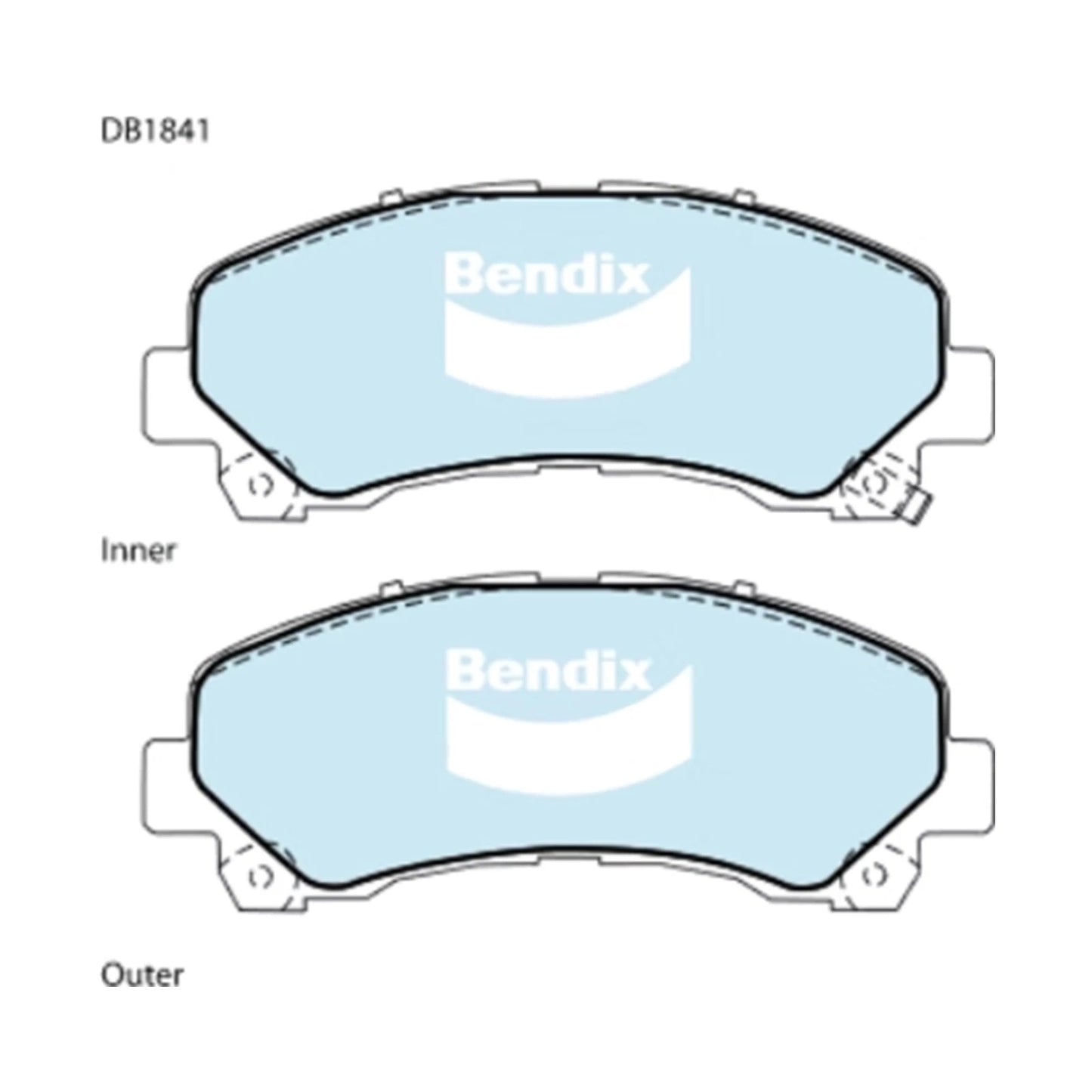 Set of 4 Front Disc Brake Pads for Isuzu D-Max (2008–2020)