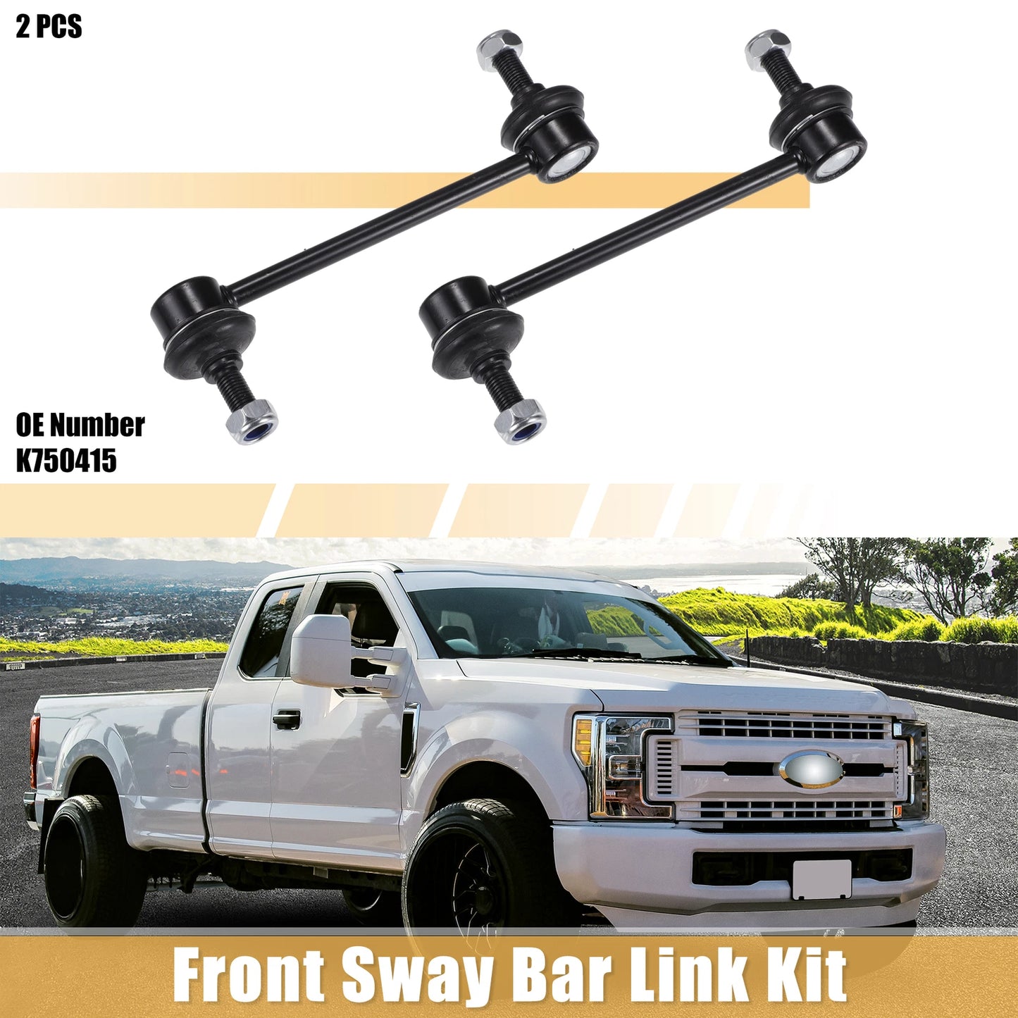 2X Front Stabilizer Sway Bar Links Kit for Ford Fusion (2011–2012) No.K750415