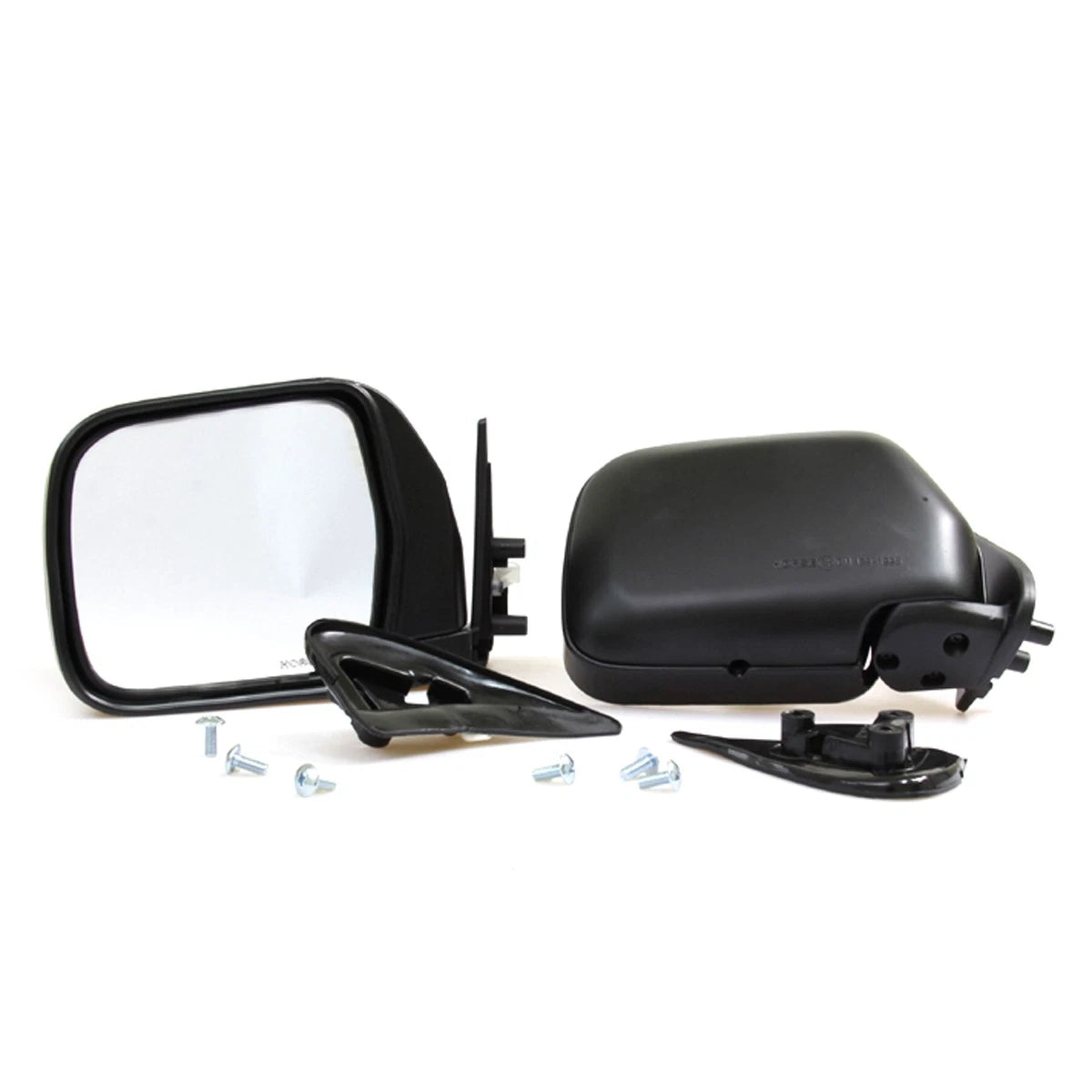 Set of 2 Black Door Mirrors for Toyota Hilux 5th Gen (1988–1997)