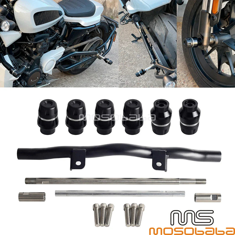 Engine Guard Fork Axle Slider Protectors for Harley Sportster S RH1250S