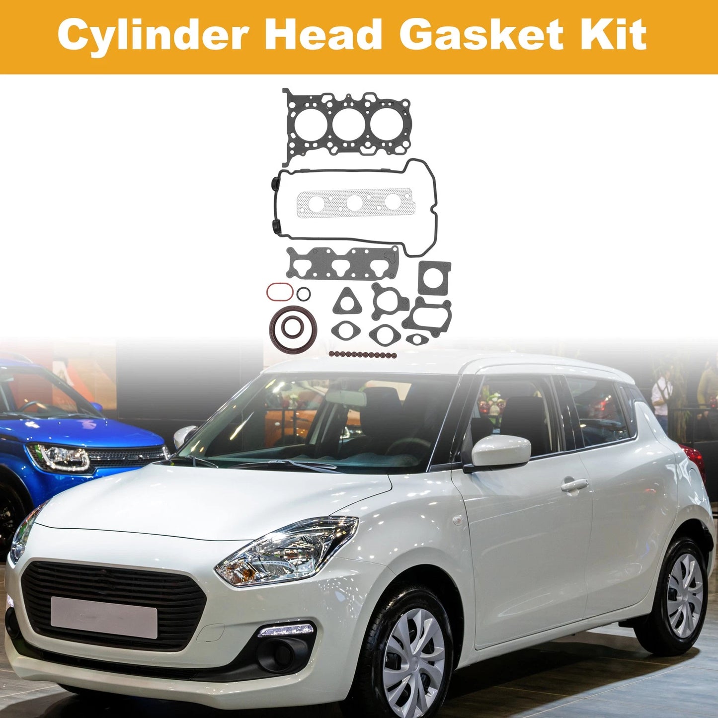 Set of 1 Cylinder Head Gasket Kit No.1140278838 for Suzuki K6A (MH23)