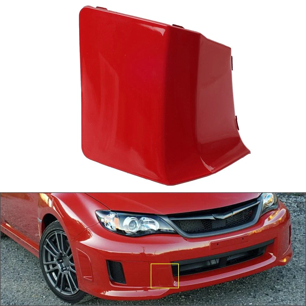 Red Front Right Bumper Tow Hook Cover for Subaru Impreza WRX (2010-2014)