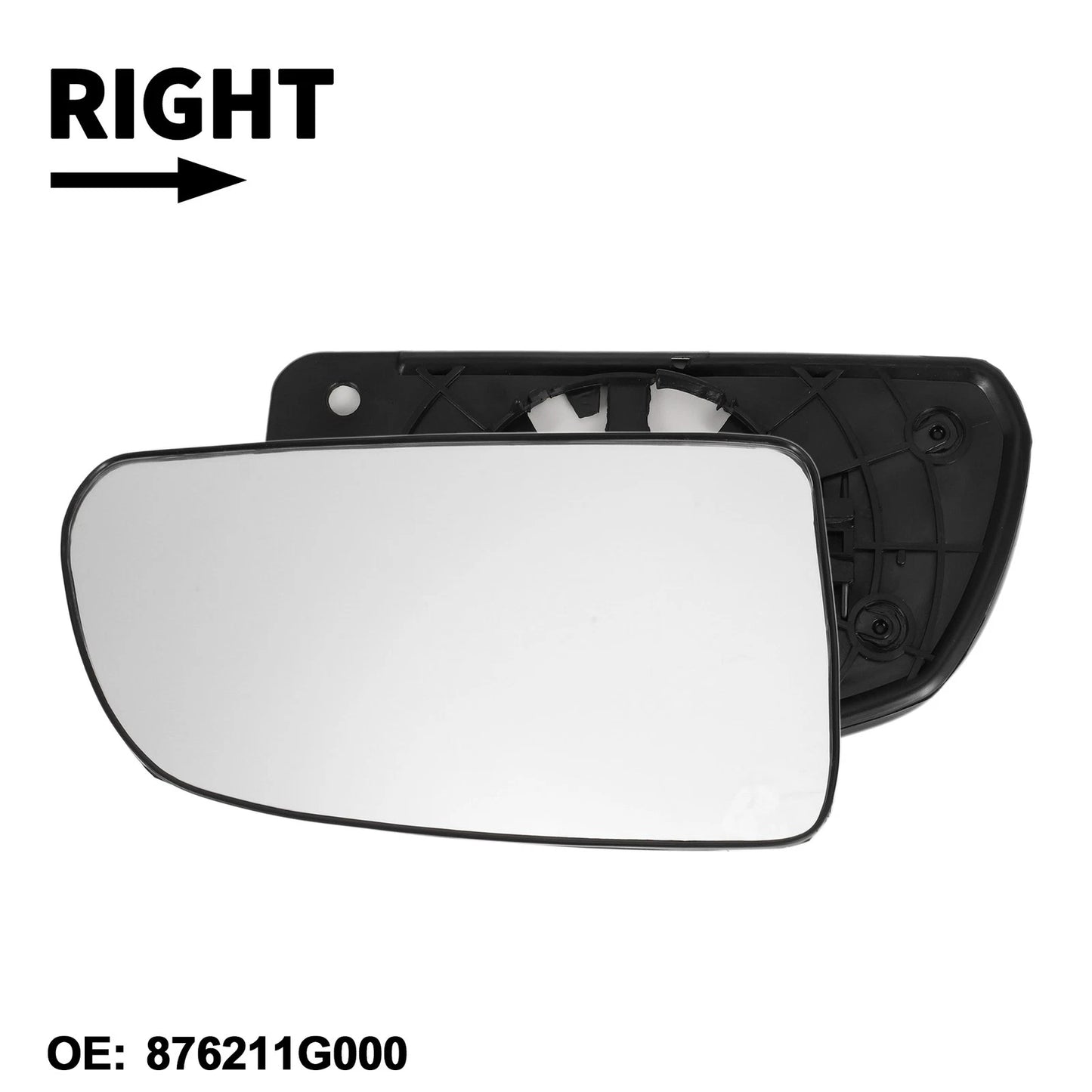 Right Mirror Glass Replacement for Kia Rio/Rio 5 (2006–2009) No. 876211G000