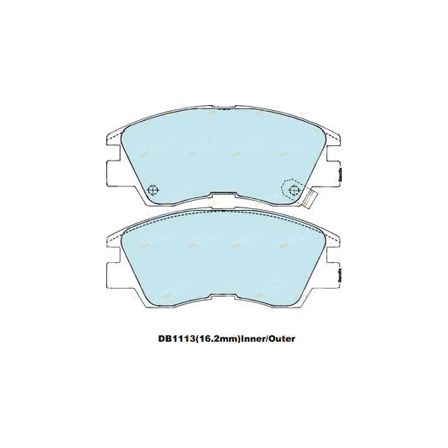 Front Disc Brake Pads Set HD for L300 Starwagon SF SG SH (1986-1994)