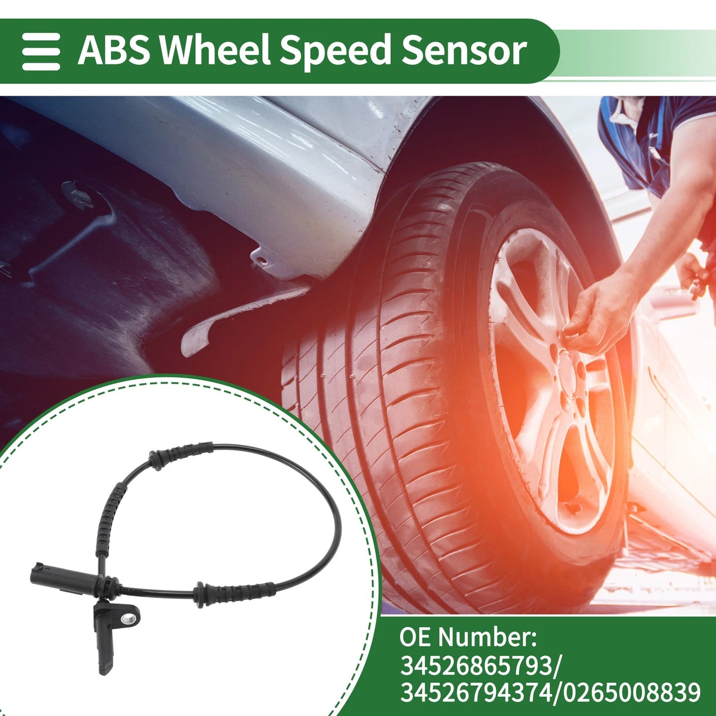 ABS Wheel Speed Sensor for BMW i3 (2014–2022) No. 34526865793/34526794374