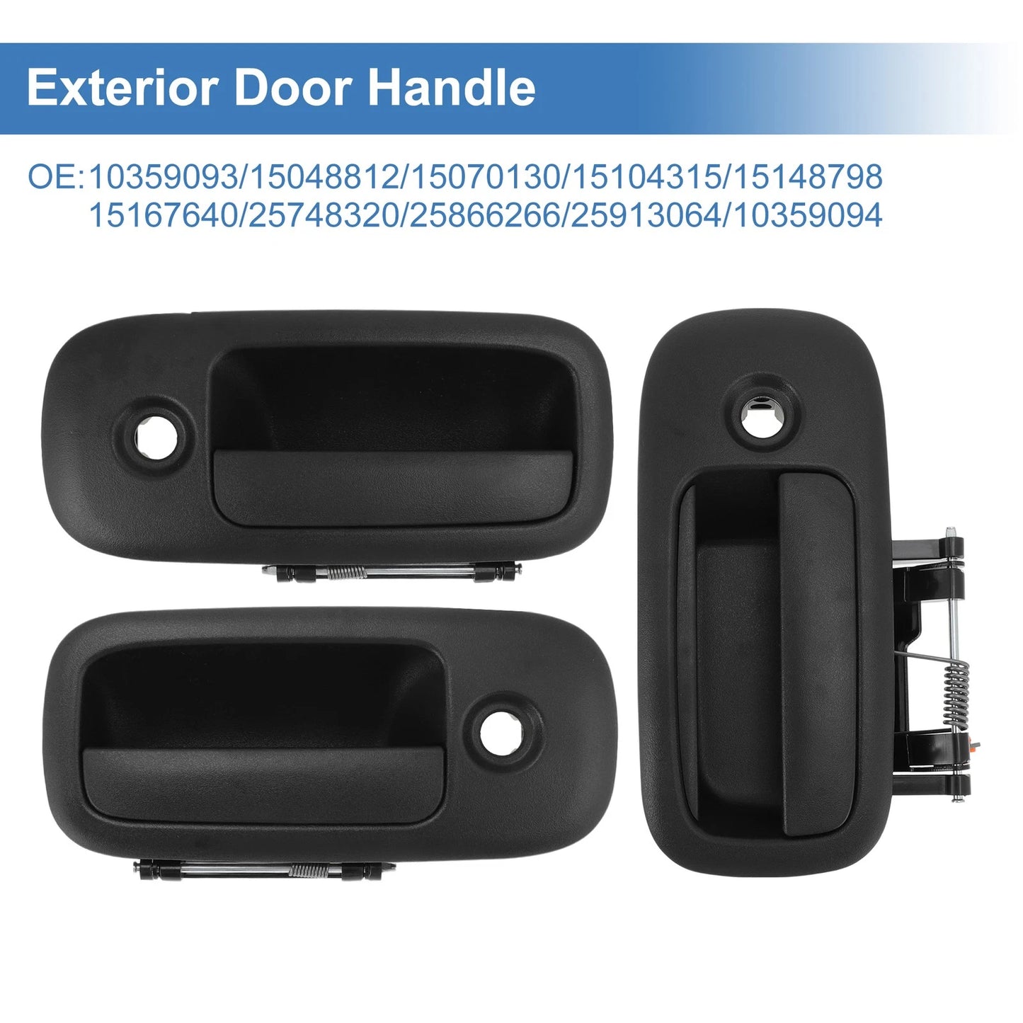 Front Left & Right & Rear Right Door Handle for Chevrolet Express 1500 (2003–2023)