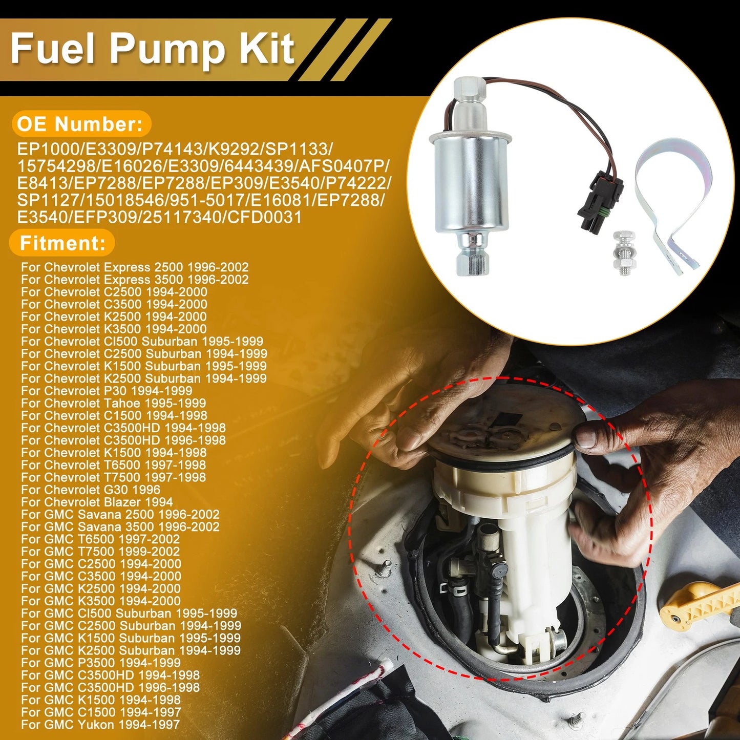 Fuel Pump for Chevrolet Express 2500 (1996–2002) EP1000