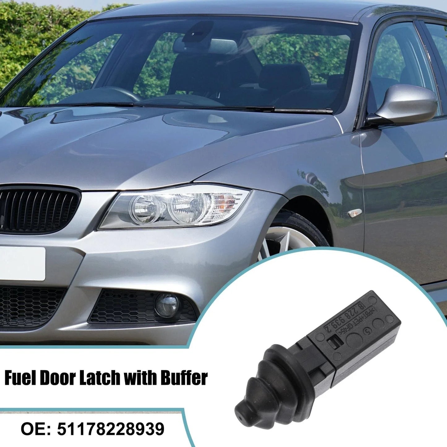 Fuel Gas Door Buffer Stop Ejector Latch Lock for BMW X3 X5
