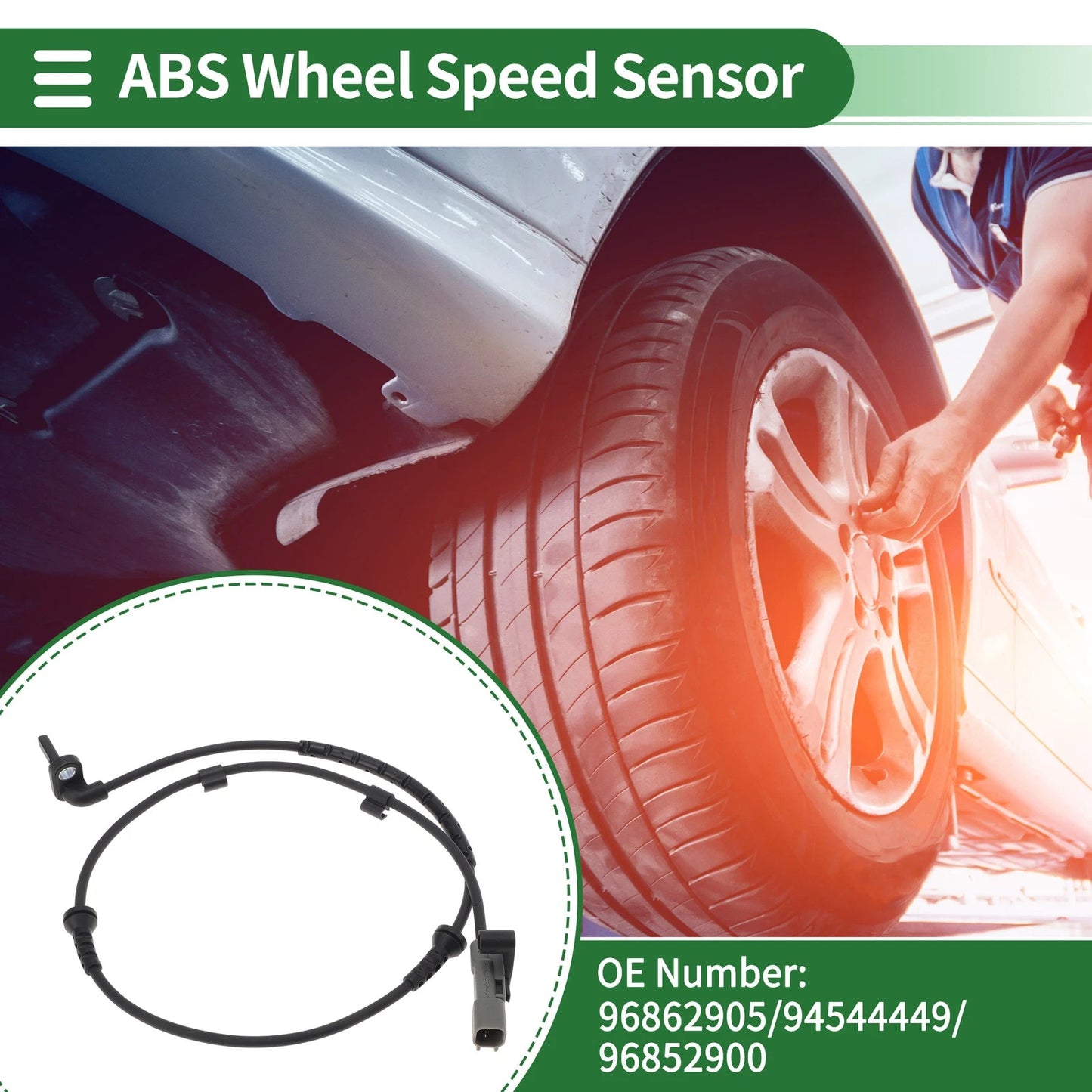ABS Wheel Speed Sensor No. 96862905 for Chevrolet Sonic (2012–2020) Front Left