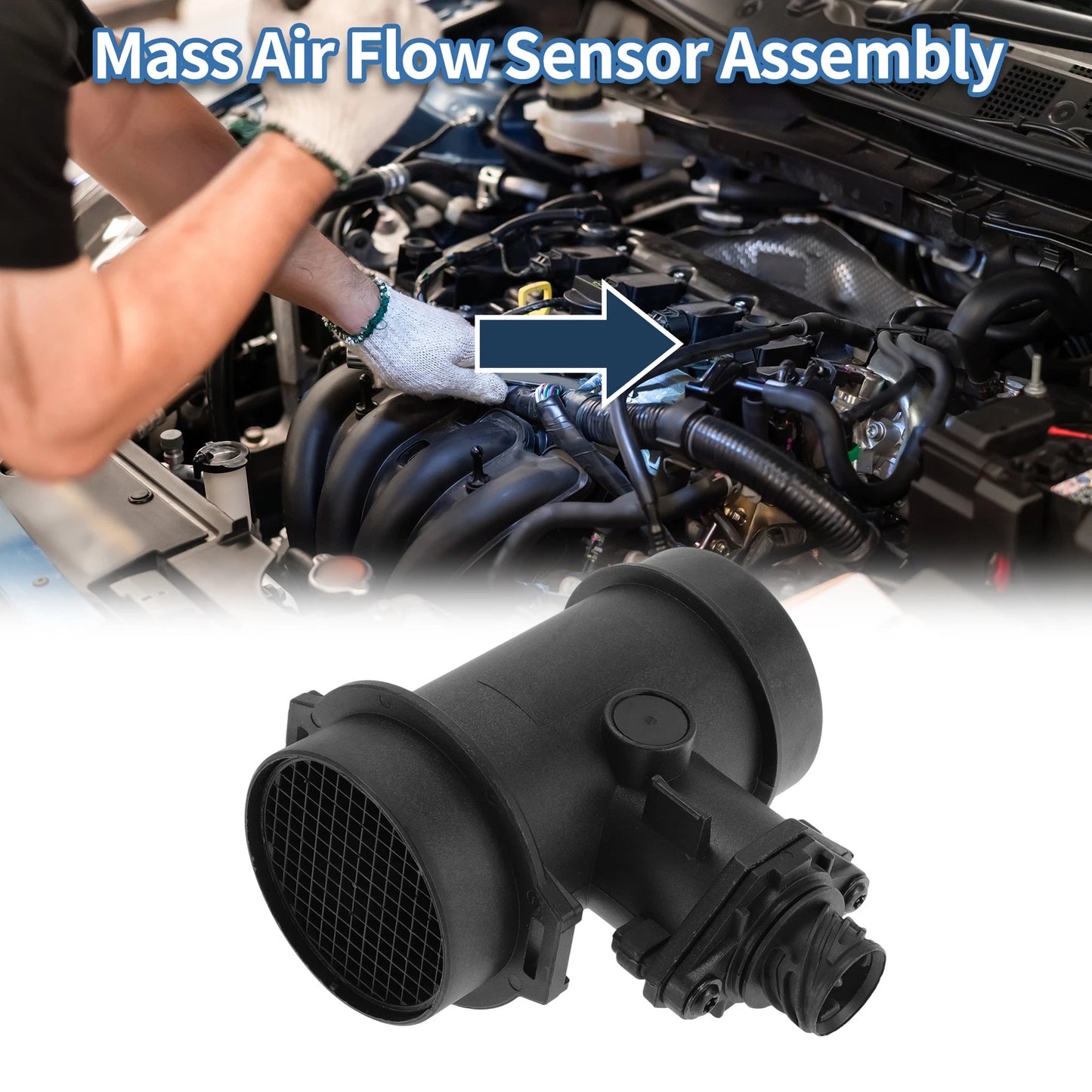 Mass Air Flow Sensor Assembly No. 13621736224 for BMW 3 Series E36 (1995–1998)