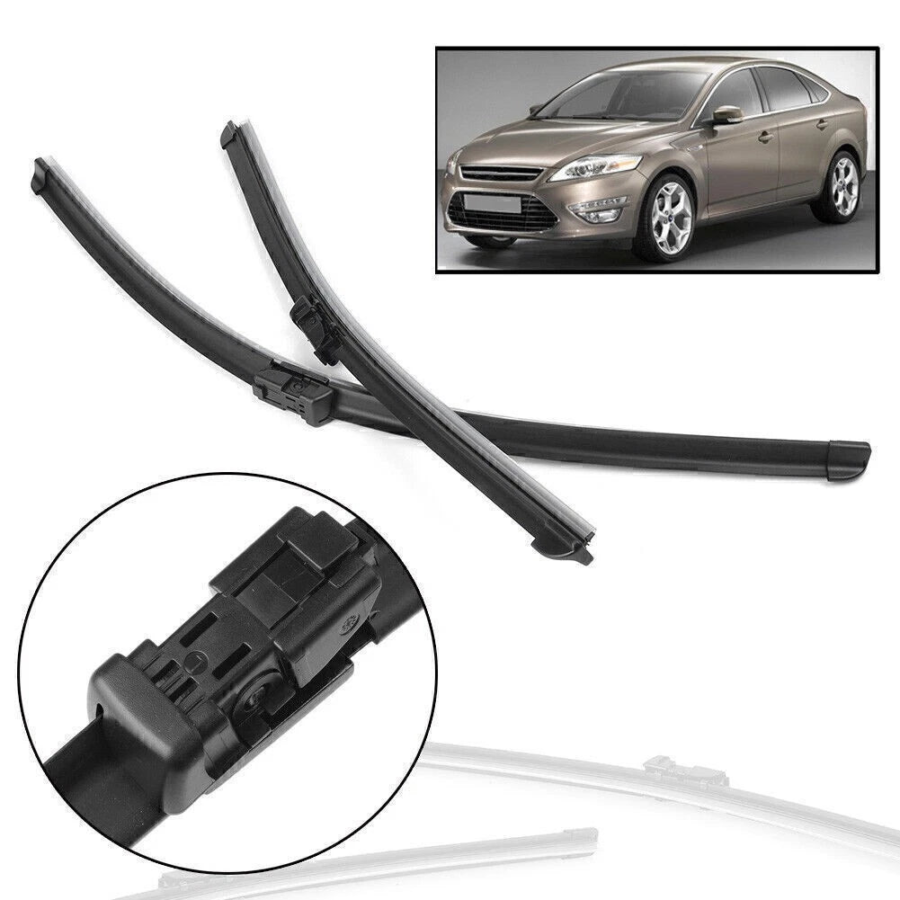 Set of 2 Front 26"/19" Rubber Wiper Blades for Ford Mondeo MK4 (2007–2014)