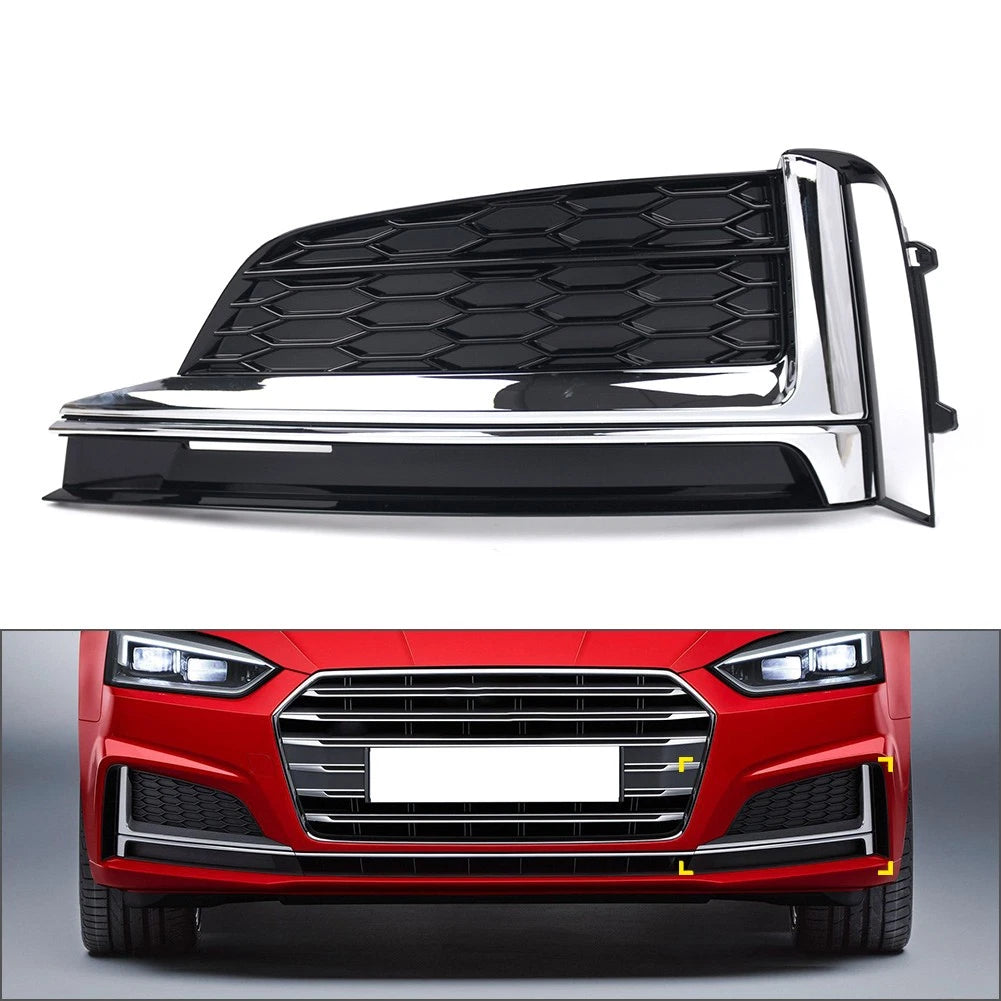 Inner Door Handle Pull Trim Cover for Audi A4 B6 B7 (2002–2008) 1PCS Black