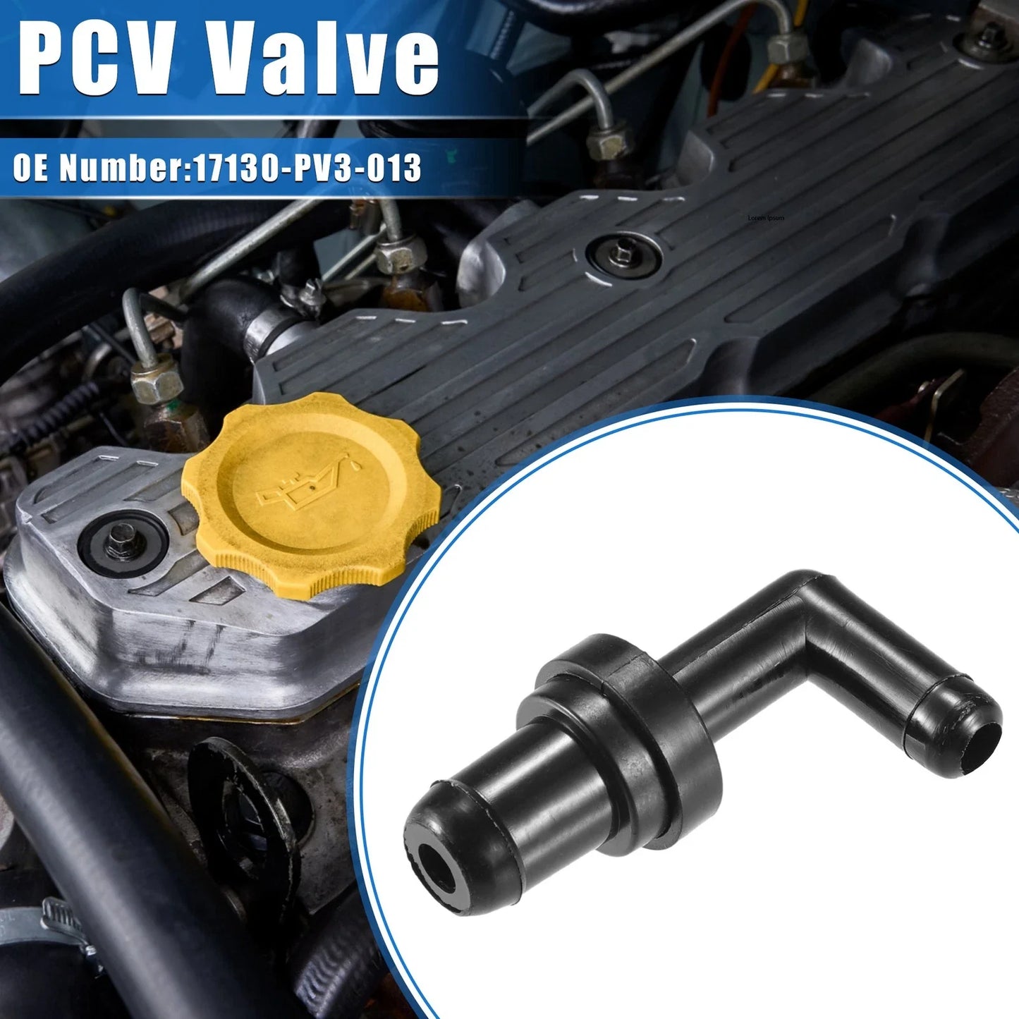 PCV Valve for Honda CR-V, Acura TL (1997-2001, 1995-1998) Black