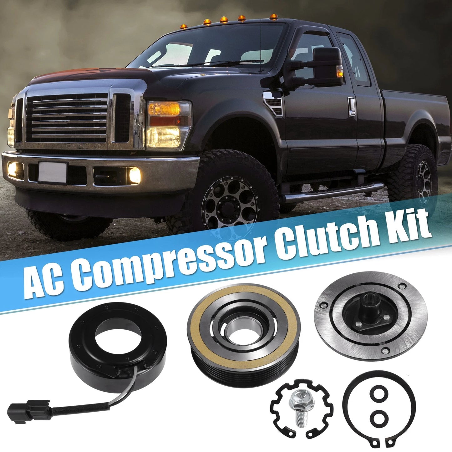 AC Compressor Clutch Kit for Ford F-250 (2007–2009) 8Cyl 4.6L
