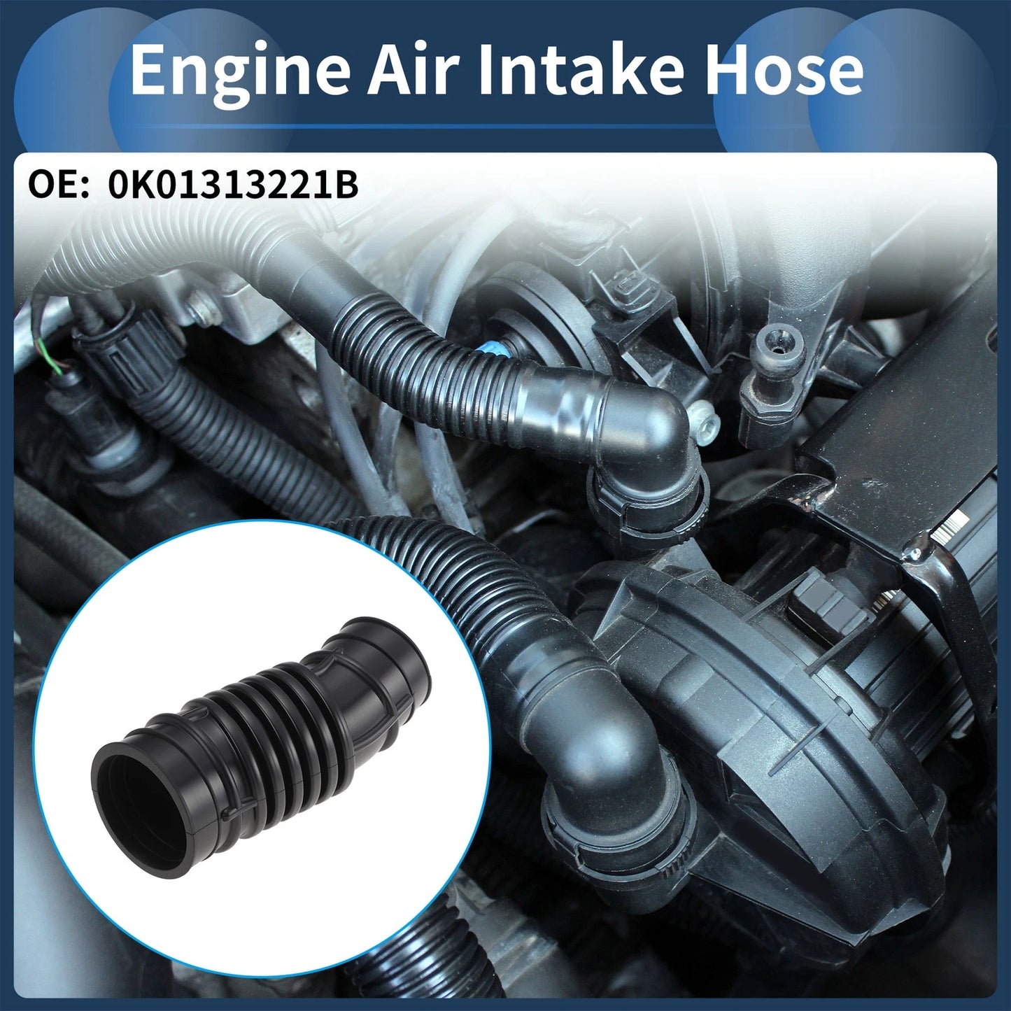 Engine Air Intake Hose for Kia Sportage (1995–2002) No. 0K01313221B
