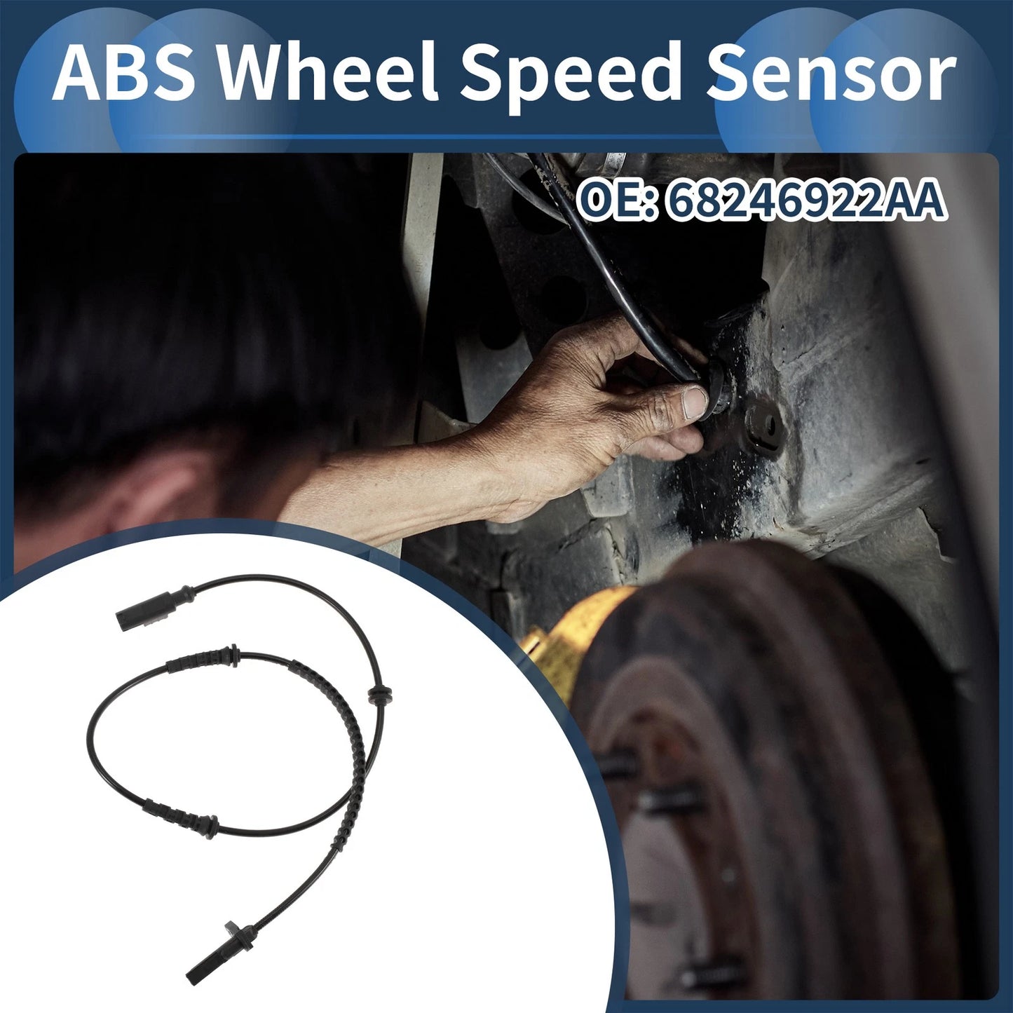 ABS Wheel Speed Sensor No. 68246922AA for Jeep Renegade (2015–2020)