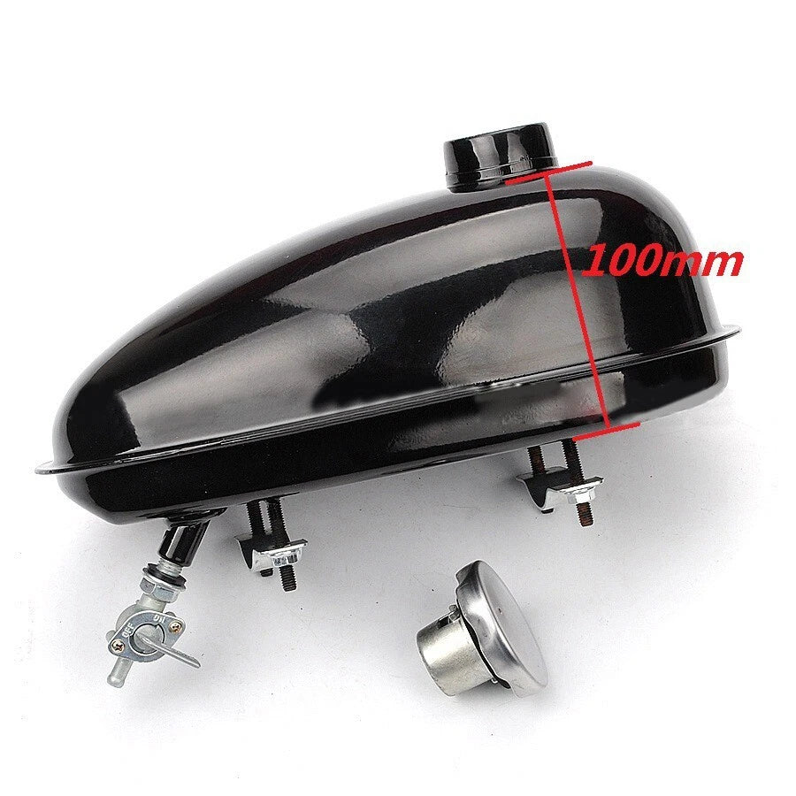 Metal Gas Tank Accessory With Cap for Motorized Bicycle Bike