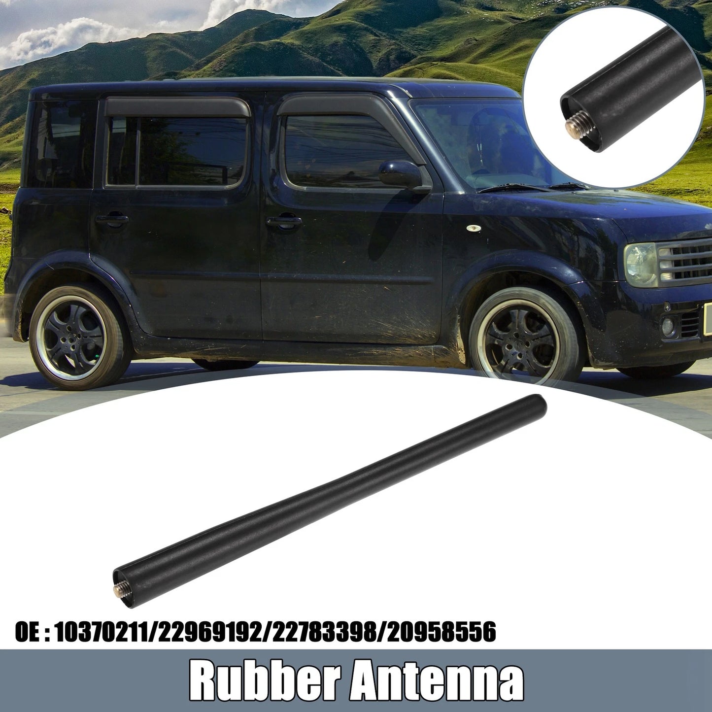 DC 12V Car Antenna for Nissan Cube (2009–2014) - 7.09 Inch FM/AM Signal