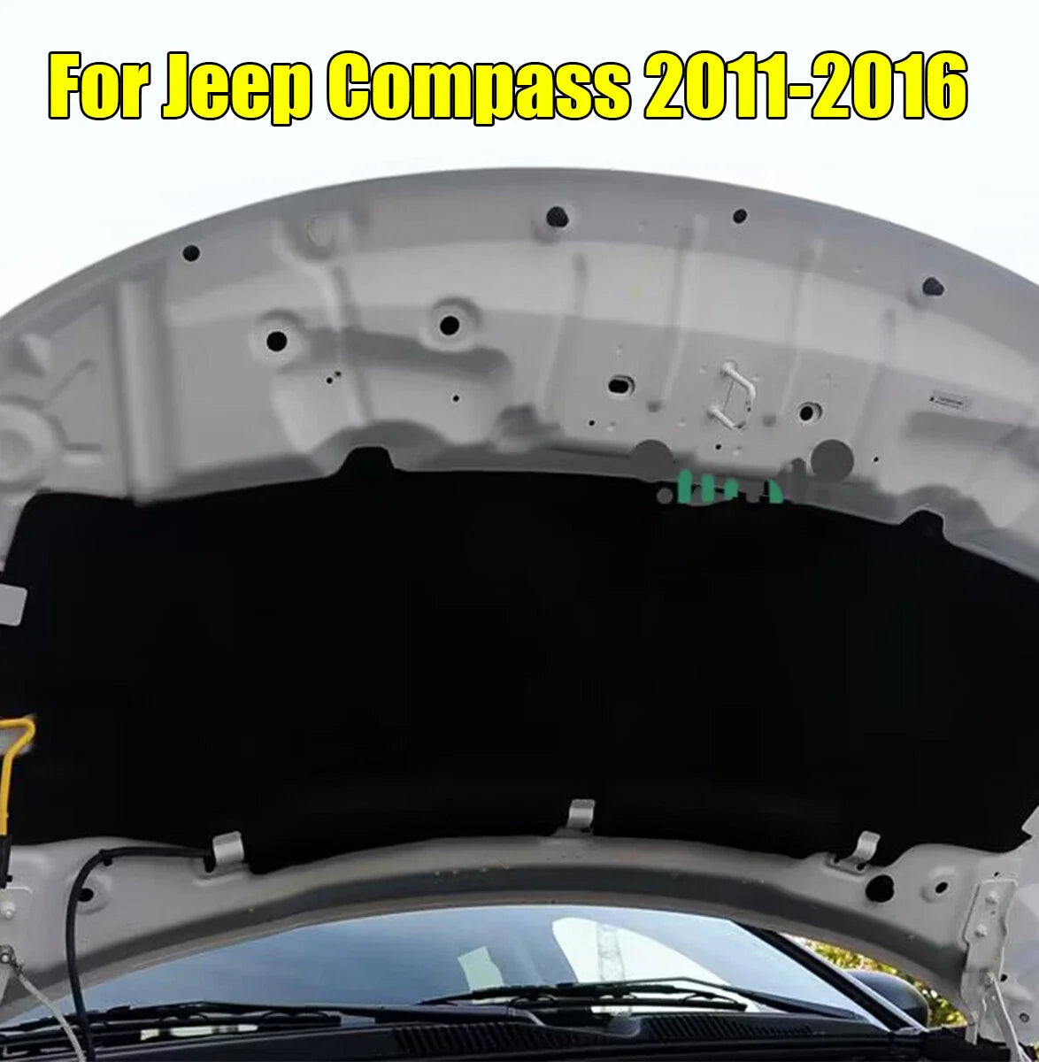 Heat Shield Engine Sound Insulation Pad for Jeep Compass (2011–2016)