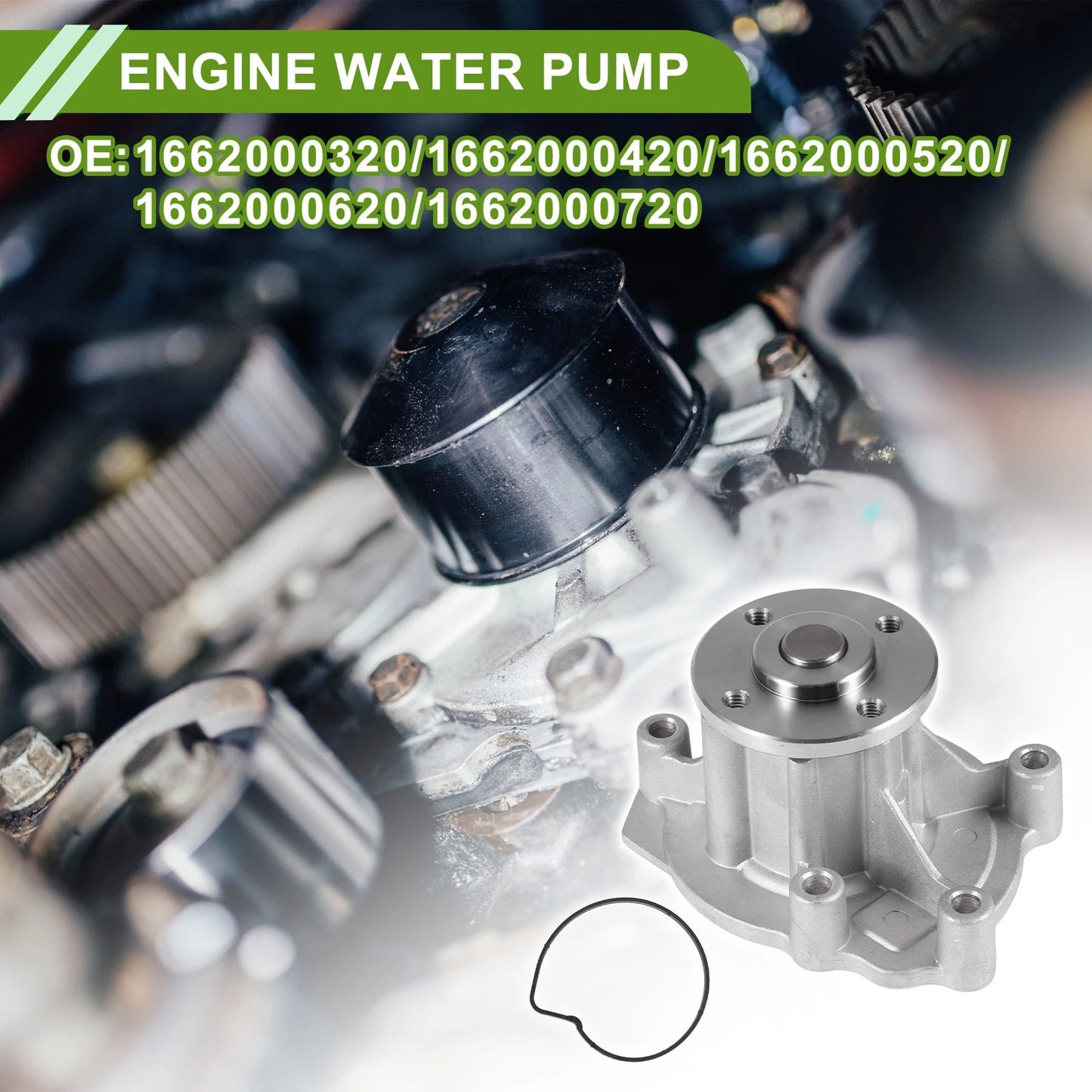 Engine Water Pump for Mercedes-Benz A-Class (2013–2018) No. 1662000320