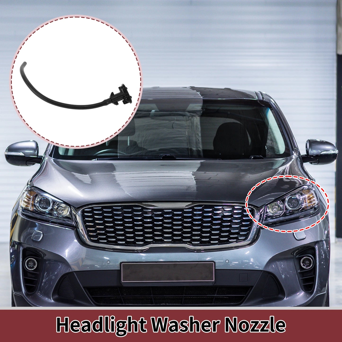 Front Driver Side Headlight Washer Nozzle for Land Rover Range Rover (2013–2021) No.LR015359