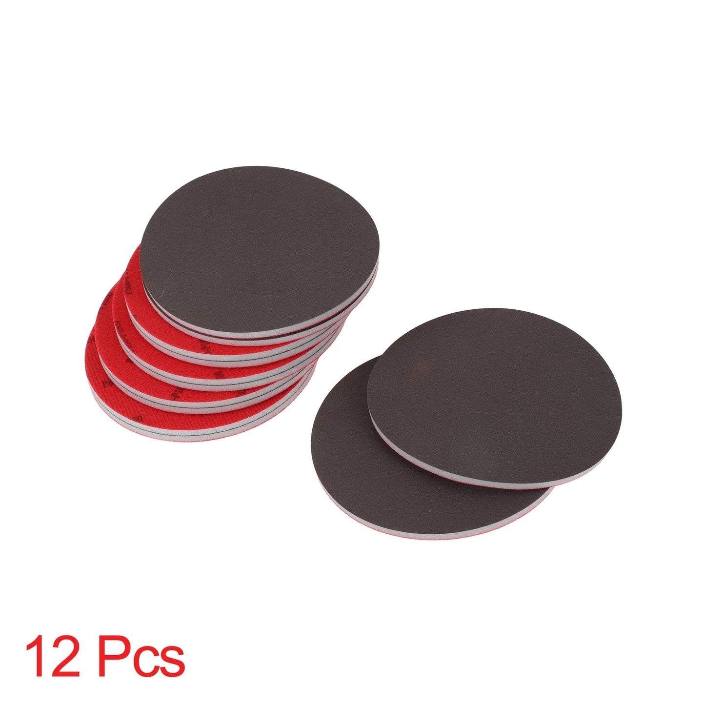 Set of 12 P800 Sanding Sponge Pads 5.91"x5.91" Washable and Reusable