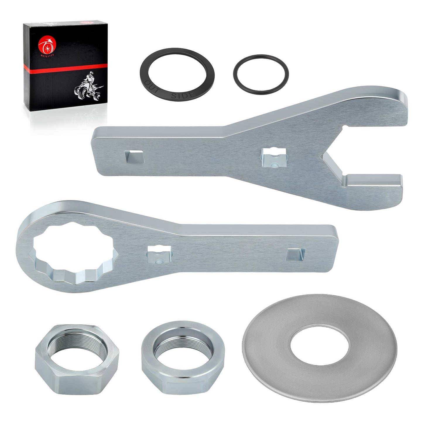 Set of 2 Rear Axle Nut Wrenches for Honda Rancher 420 (2007–2013)