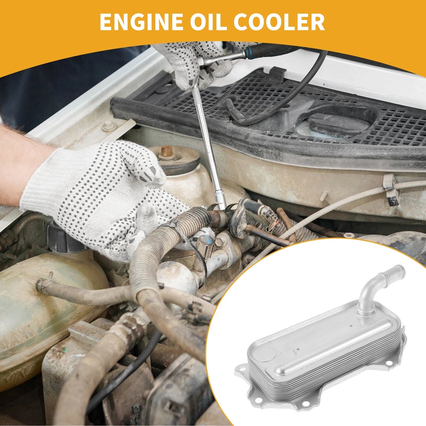 Engine Oil Cooler for Toyota Corolla (2004–2012) No. 157100R011