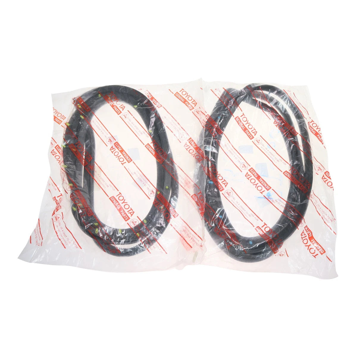 Set of 2 Rear Door Weatherstrip Seals for Toyota Corona Mark II (1968–1972)