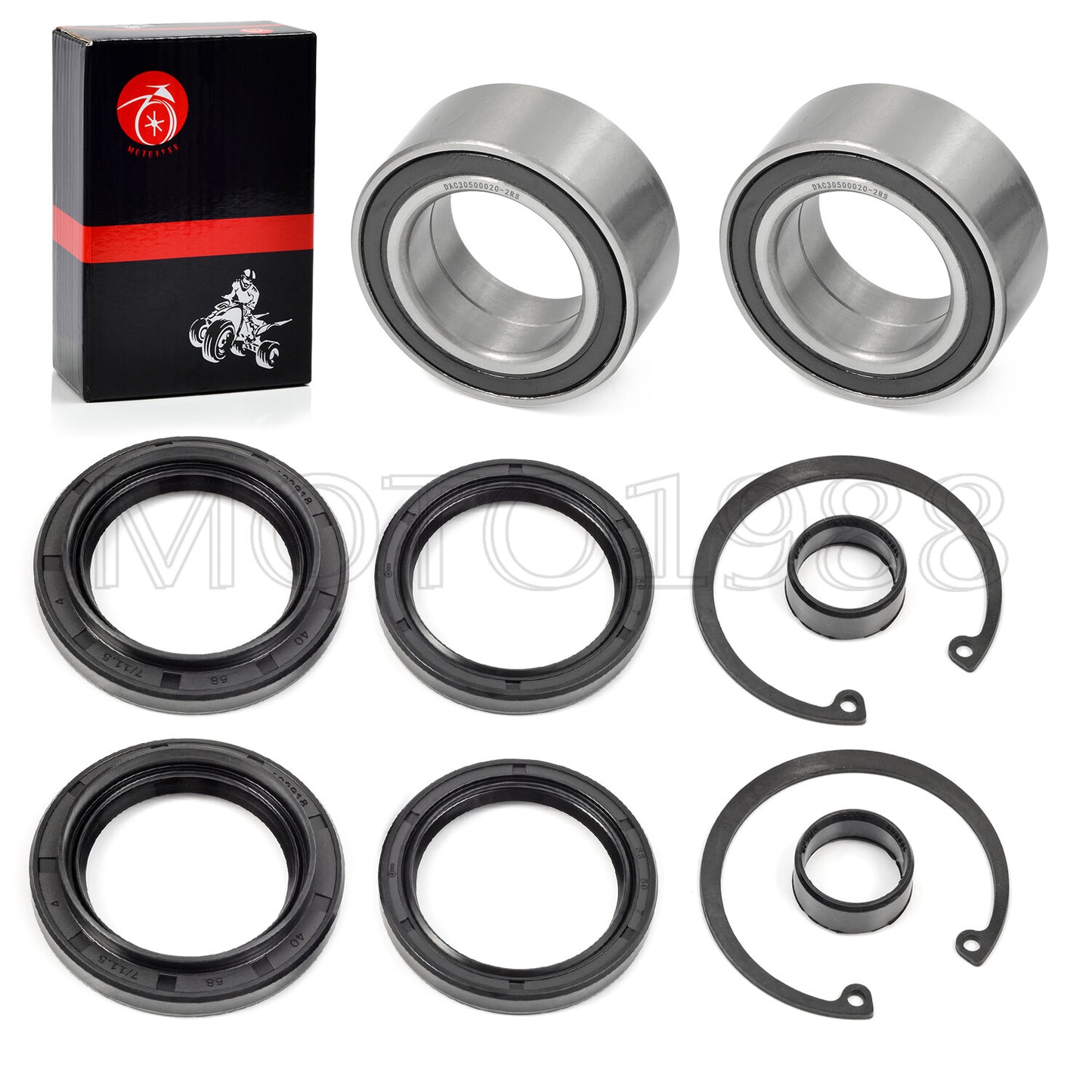 Front Wheel Bearing & Dust Seal for Honda Rancher 400 420 (2004–2014)