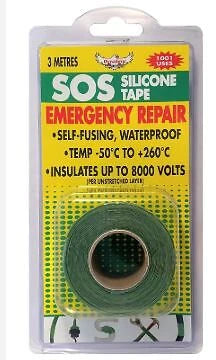Silicon Tape for Automotive Use - 3 Meter Roll, Heat Proof, Waterproof