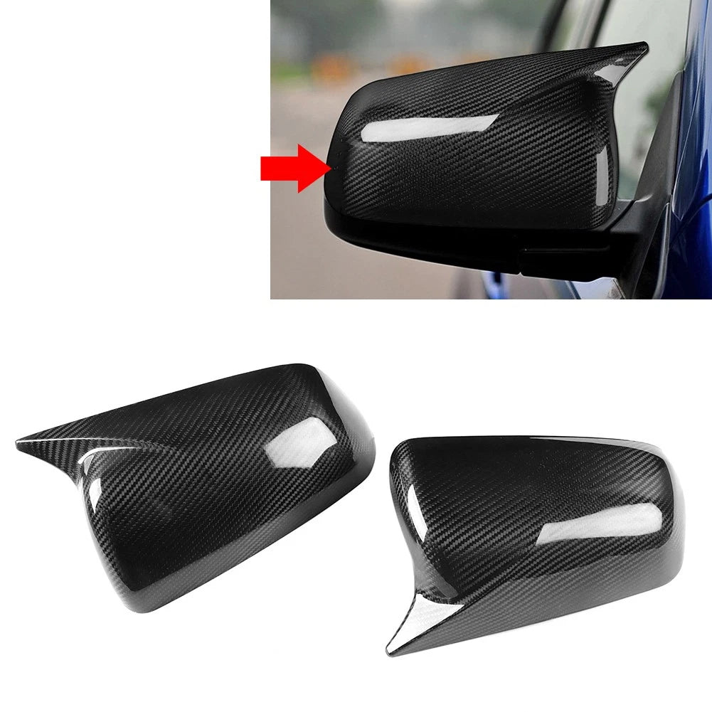 Carbon Fiber Rearview Mirror Cover Cap for Mitsubishi Lancer X (2008–2012)