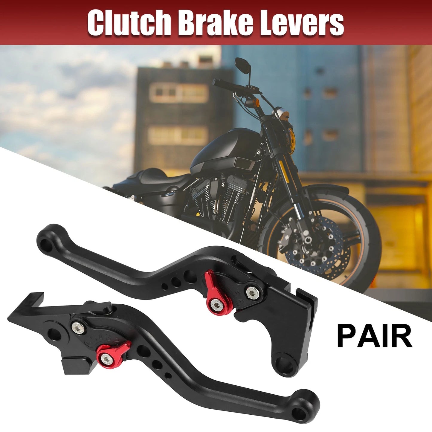 Pair CNC Brake Clutch Levers for Yamaha FZ6 Fazer (2004–2010) Black