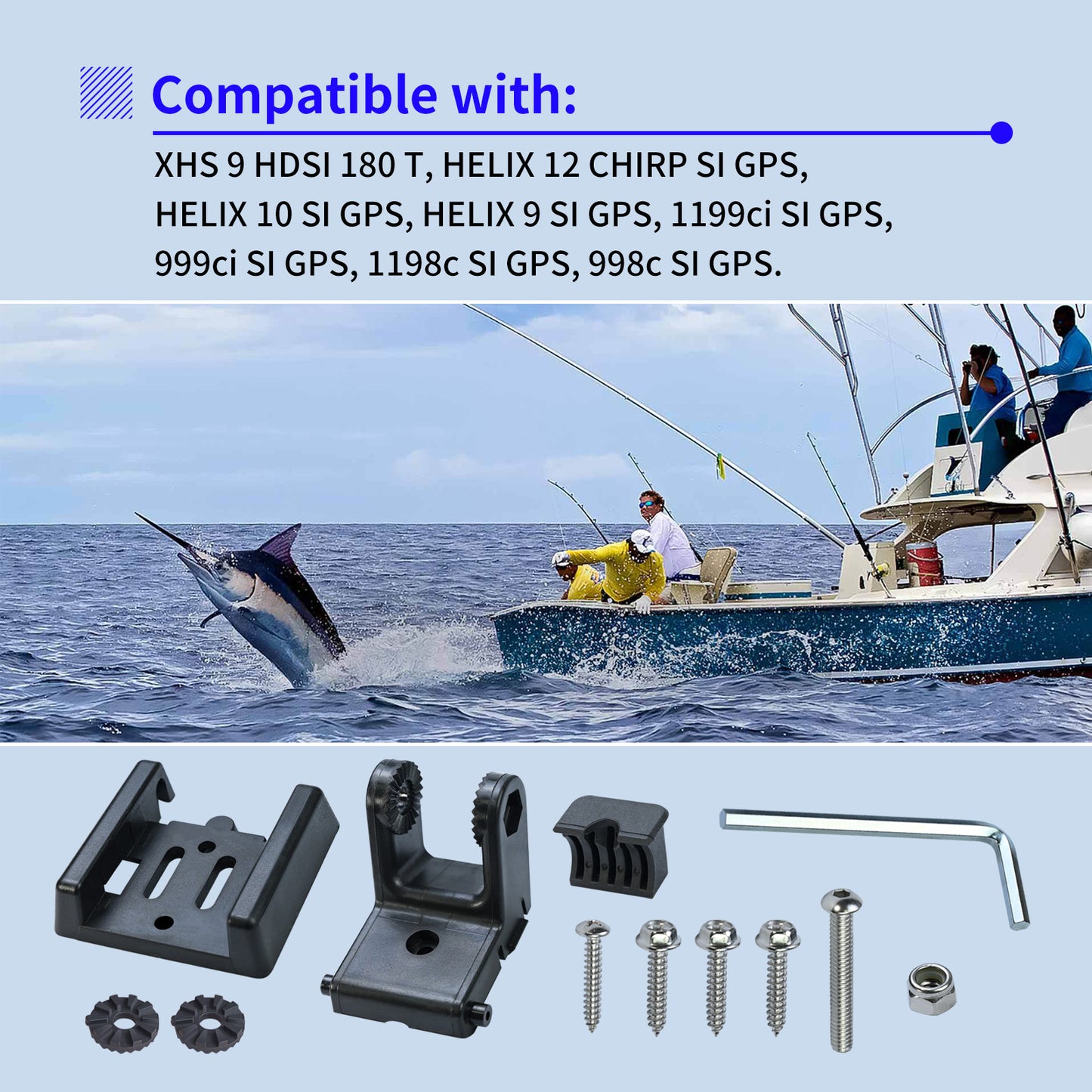 Transducer Mount for Humminbird 740093 (Transom)