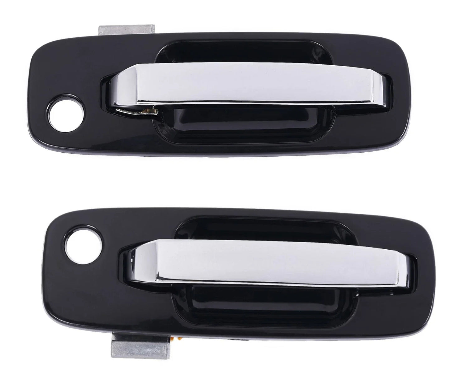 2 x Front LH+RH Chrome Black Outer Door Handle for Nissan X-Trail (2001–2007)