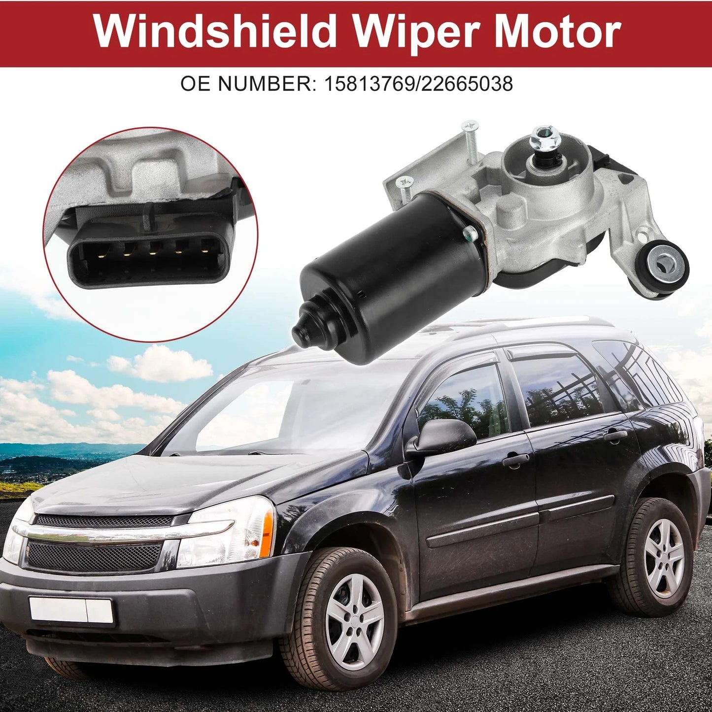 Front Windshield Wiper Motor for Chevrolet Equinox (2005–2006) No.15813769/22665038