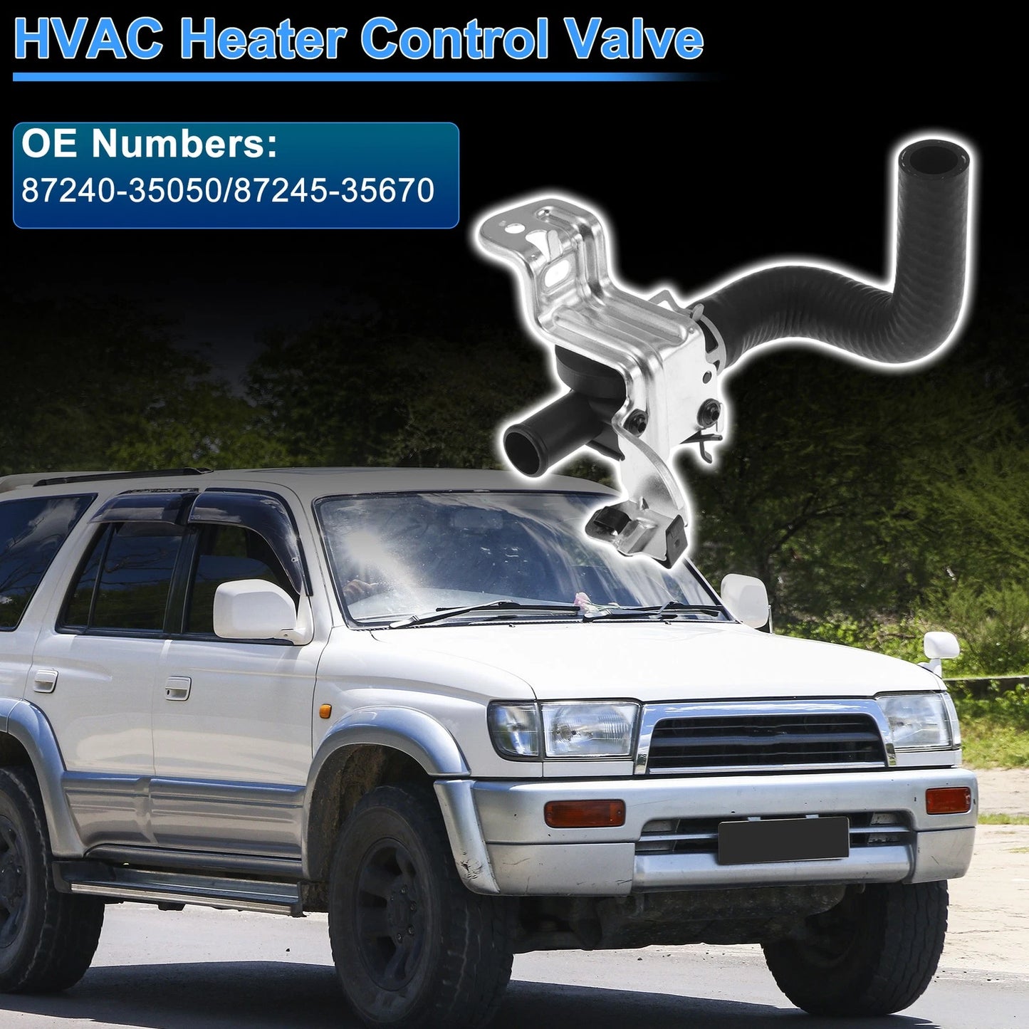 Heater Control Valve with Inlet Hose for Toyota 4Runner (1996–1998) 87240-35050