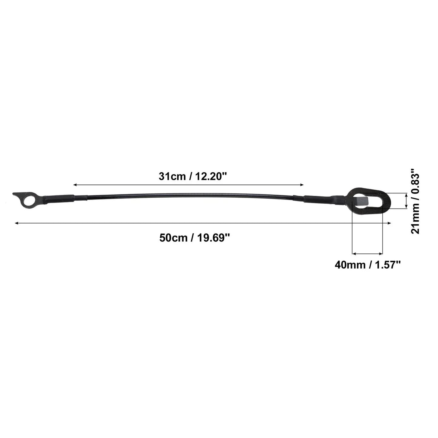 4 x Tailgate Support Cables for Dodge Ram 2500 (1994-2002)