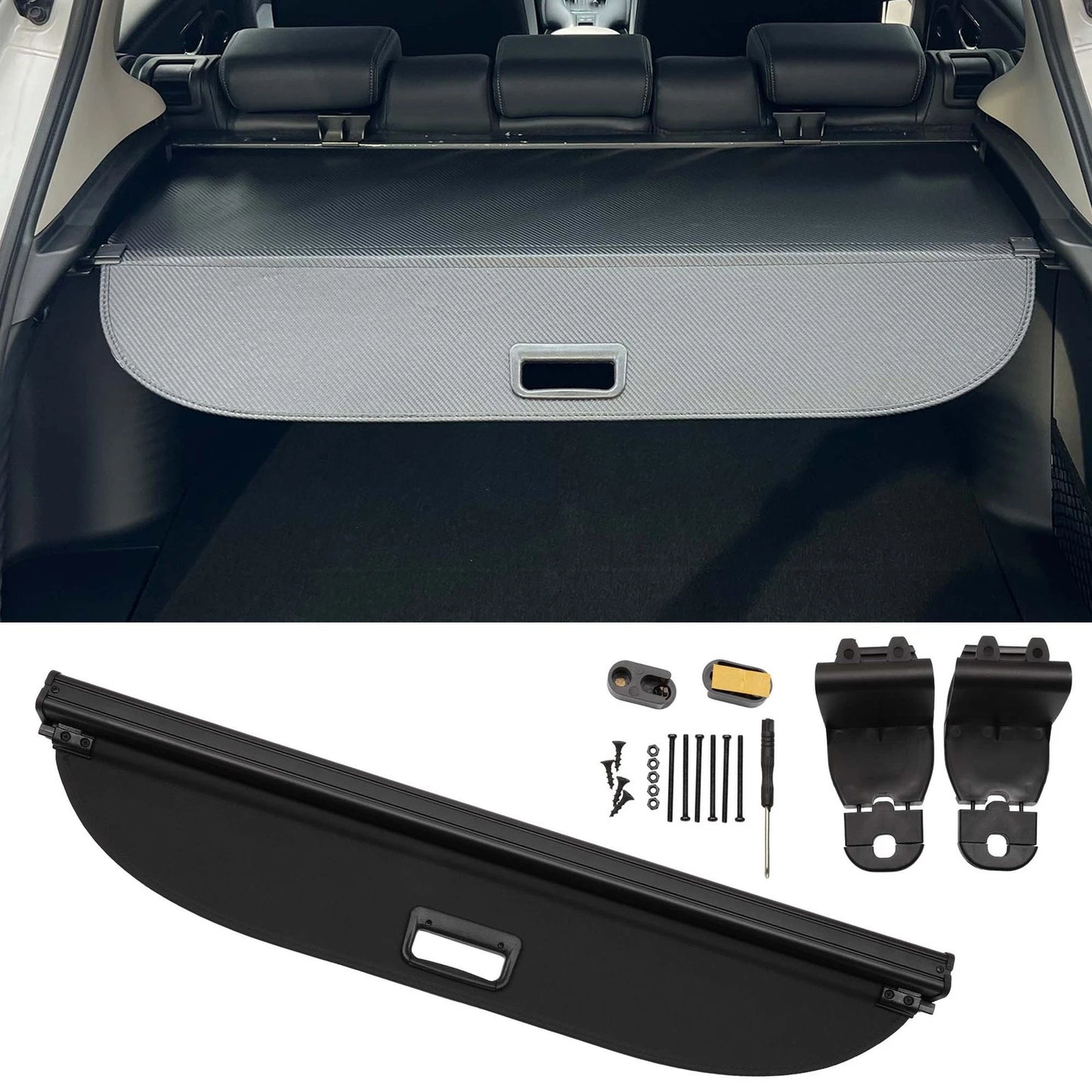 Retractable Cargo Cover for BMW X1 (2023–2024) Rear Trunk Security Shield Gloss Black