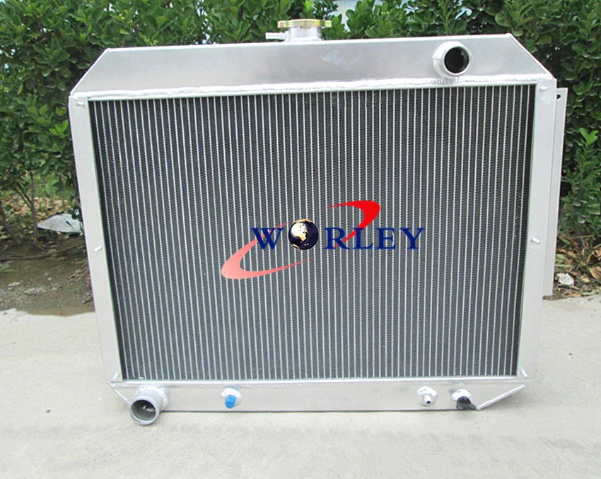 Aluminum Radiator + Fans for Chrysler Dodge Polara Monaco Plymouth Fury V8 (1965-1973)