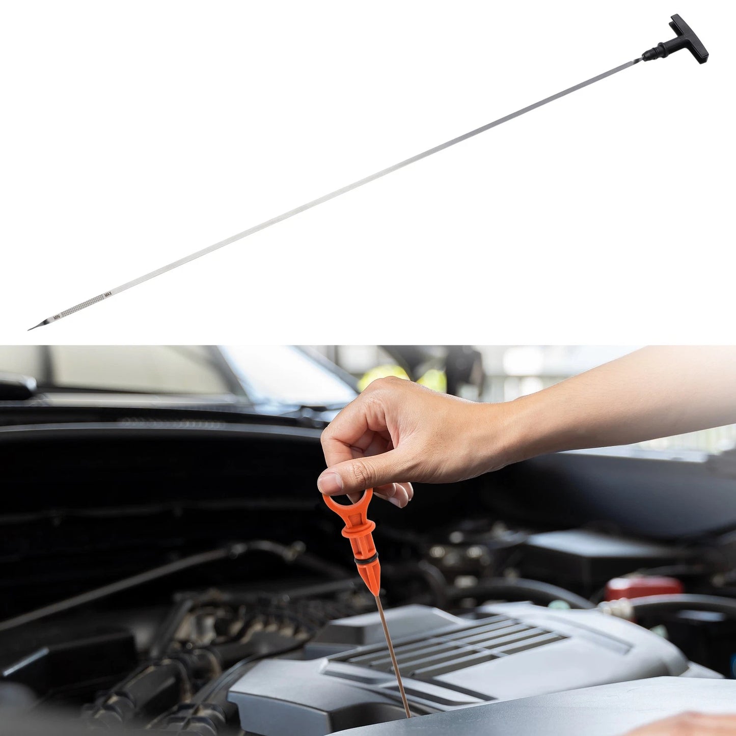 Oil Dipstick No. 917368 for Ford Explorer (1998–2001) Black 1Pc